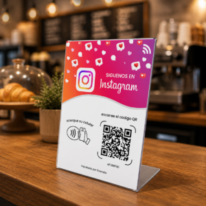 Cartel QR/NFC Instagram Básico