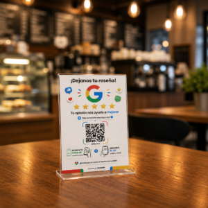 Cartel QR/NFC Google Reviews Pro