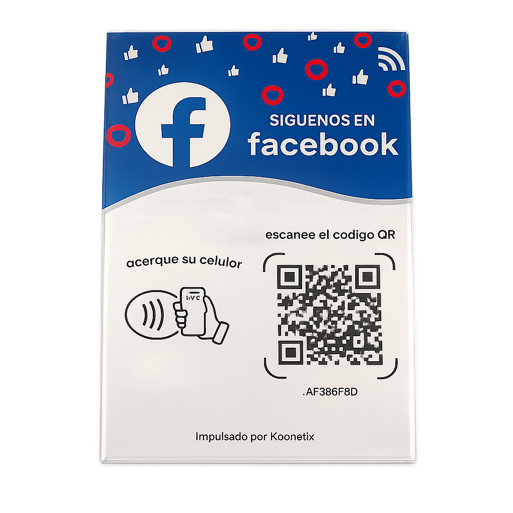 Cartel QR/Nfc Facebook Básico - Image 5