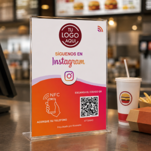 Cartel QR/NFC Instagram Premium