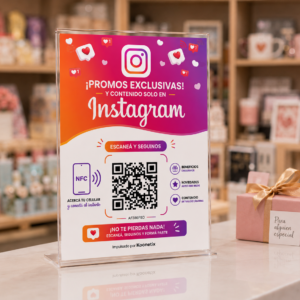 Cartel QR/NFC Instagram Pro